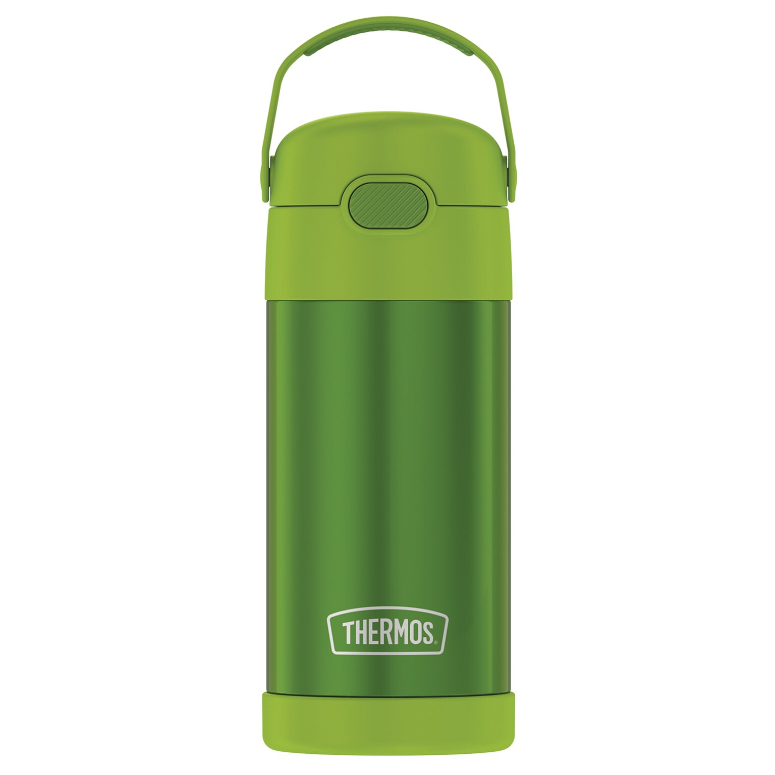 Thermos FUNtainer Stainless Steel Vacuum Insulated Water Bottle, 12 oz., Lime (THRF4100LM6)