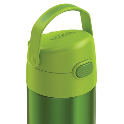 Thermos FUNtainer Stainless Steel Vacuum Insulated Water Bottle, 12 oz., Lime (THRF4100LM6)