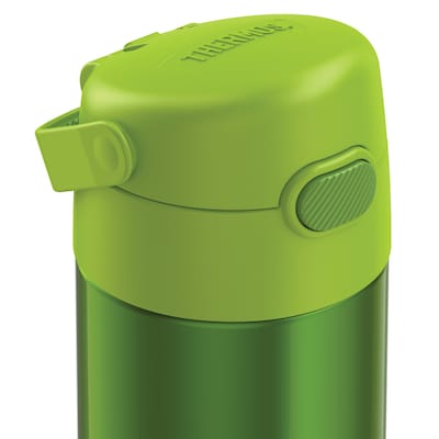 Thermos FUNtainer Stainless Steel Vacuum Insulated Water Bottle, 12 oz., Lime (THRF4100LM6)