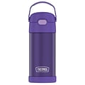 Thermos 12-Ounce FUNtainer Vacuum-Insulated Stainless Steel Bottle, Purple, (F4100PU6)