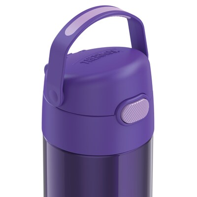 Thermos FUNtainer Stainless Steel Vacuum Insulated Water Bottle, 12 oz., Purple (THRF4100PU6)