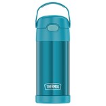 Thermos 12-Ounce FUNtainer Vacuum-Insulated Stainless Steel Bottle, Teal (F4100TL6)