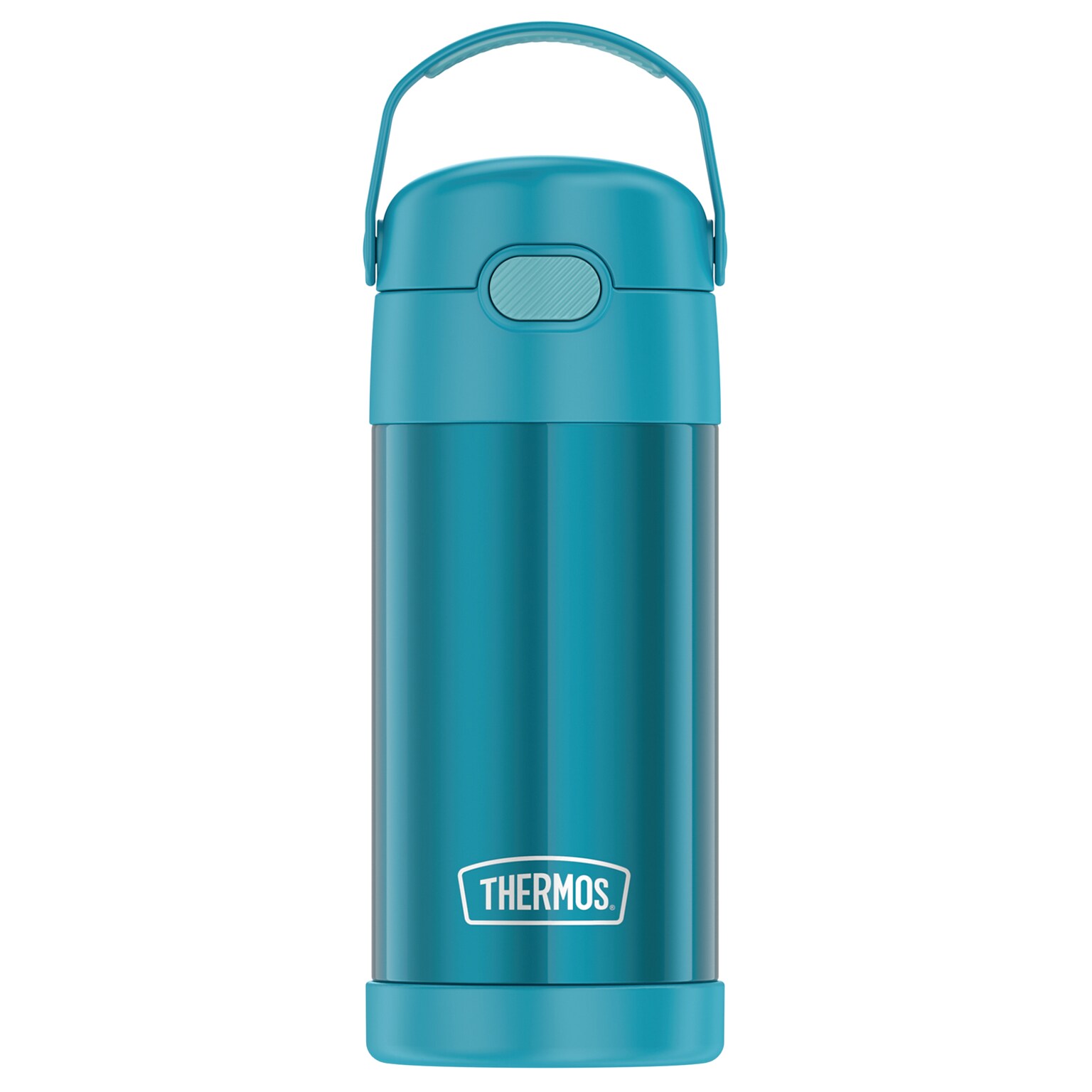 Thermos FUNtainer Stainless Steel Vacuum Insulated Water Bottle, 12 oz., Teal (THRF4100TL6)