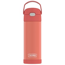 Thermos 16-Ounce FUNtainer Vacuum-Insulated Stainless Steel Bottle with Spout, Apricot (F41101AP6)