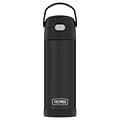 Thermos 16-Ounce FUNtainer Vacuum-Insulated Stainless Steel Bottle with Spout, Black Matte (F41101BK