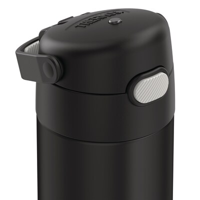 Thermos 16-Ounce FUNtainer Vacuum-Insulated Stainless Steel Bottle with Spout, Black Matte (F41101BK6)