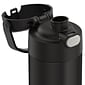 Thermos 16-Ounce FUNtainer Vacuum-Insulated Stainless Steel Bottle with Spout, Black Matte (F41101BK6)
