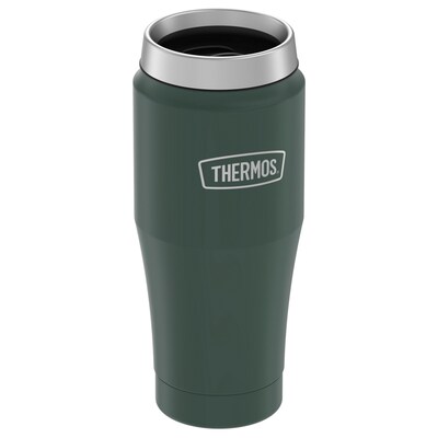 Thermos 16-Ounce Stainless King Vacuum-Insulated Stainless Steel Travel Tumbler, Green (H10121SB4)