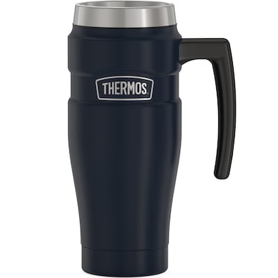 Thermos King Stainless Steel Vacuum Insulated Travel Mug, 16 oz., Midnight Blue (THRSK1000MDB4)