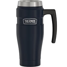 Thermos 16 oz. Stainless King Vacuum-Insulated Stainless Steel Travel Mug, Midnight Blue (THRSK1000M