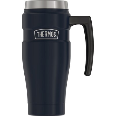 Thermos King Stainless Steel Vacuum Insulated Travel Mug, 16 oz., Midnight Blue (THRSK1000MDB4)