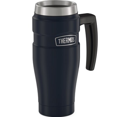 Thermos King Stainless Steel Vacuum Insulated Travel Mug, 16 oz., Midnight Blue (THRSK1000MDB4)