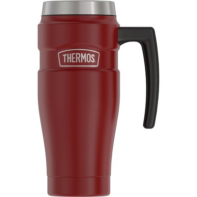 Thermos King Stainless Steel Vacuum Insulated Travel Mug, 16 oz., Rustic Red (THRSK1000MR4)