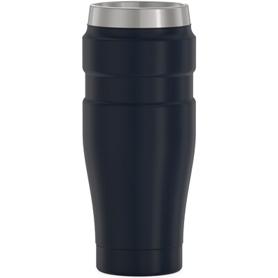 Thermos King Vacuum-Insulated Stainless Steel Travel Tumbler, 16 oz., Midnight Blue (THRSK1005MDB4)