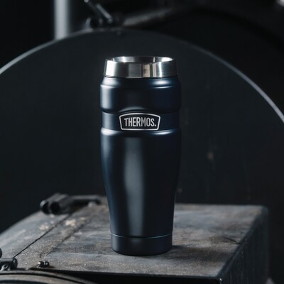 Thermos 16-Ounce Stainless King Vacuum-Insulated Stainless Steel Travel Tumbler, Midnight Blue (SK1005MDB4)