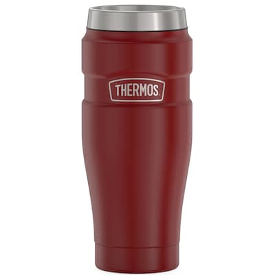 Thermos 16-Ounce Stainless King Vacuum-Insulated Stainless Steel Travel Tumbler, Rustic Red (SK1005M