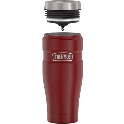 Thermos 16-Ounce Stainless King Vacuum-Insulated Stainless Steel Travel Tumbler, Rustic Red (SK1005M