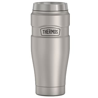 Thermos 16 oz Sipp Insulated Stainless Steel Travel Mug w/ Handle -  Silver/Black