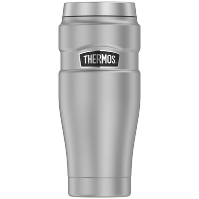 THERMOS Stainless King Vacuum-Insulated Travel Mug, 16 Ounce, Matte Steel