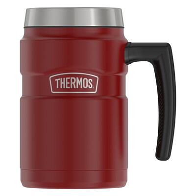 Thermos 16-Ounce Stainless King Vacuum-Insulated Coffee Mug, Rustic Red (SK1600MR4)