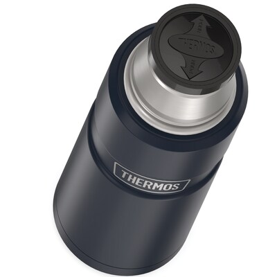 Thermos King Vacuum-Insulated Stainless Steel Compact Bottle, 16 oz., Midnight Blue (THRSK2000MDB4)