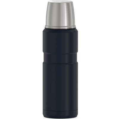 Thermos 16-Ounce Stainless King Vacuum-Insulated Stainless Steel Compact Bottle, Midnight Blue (SK2000MDB4)