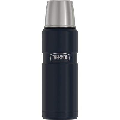 Thermos 16-Ounce Stainless King Vacuum-Insulated Stainless Steel Compact Bottle, Midnight Blue (SK2000MDB4)