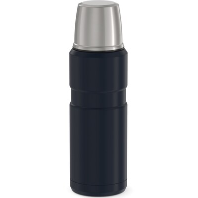 Thermos King Vacuum-Insulated Stainless Steel Compact Bottle, 16 oz., Midnight Blue (THRSK2000MDB4)