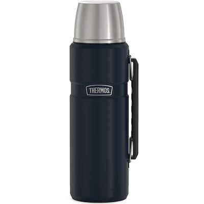Thermos King Vacuum-Insulated Stainless Steel Beverage Bottle, Midnight Blue (SK2010MDB4)