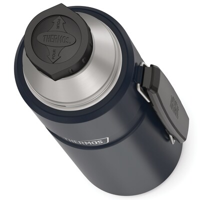 Thermos King Vacuum-Insulated Stainless Steel Beverage Bottle, Midnight Blue (SK2010MDB4)