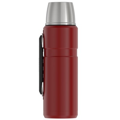 Thermos King Vacuum-Insulated Stainless Steel Beverage Bottle, 40 oz., Matte Red (THRSK2010MR4)