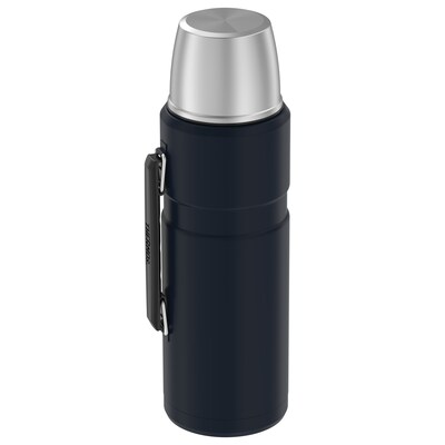 Thermos King Vacuum-Insulated Stainless Steel Beverage Bottle, 67 oz., Matte Blue (THRSK2020MDB4)