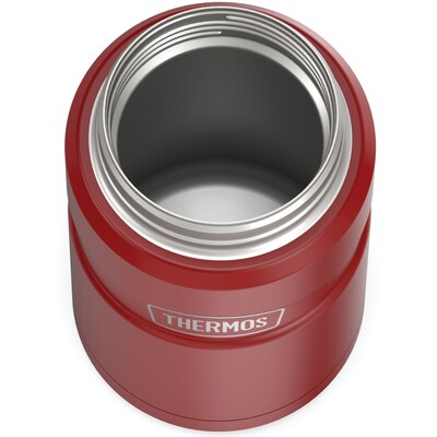 Thermos 24-Ounce Stainless King Vacuum-Insulated Food Jar, Matte Red (SK3020MR4)