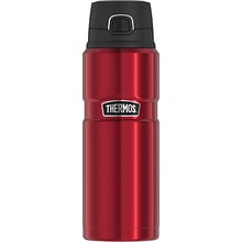 Thermos 24-Ounce Stainless King Vacuum-Insulated Stainless Steel Drink Bottle, Matte Red (SK4000MR4)