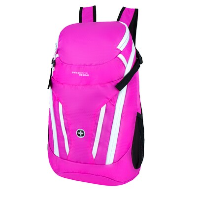 Swissdigital Design Kangaroo Foldable Backpack, Pink (SD1596-46)