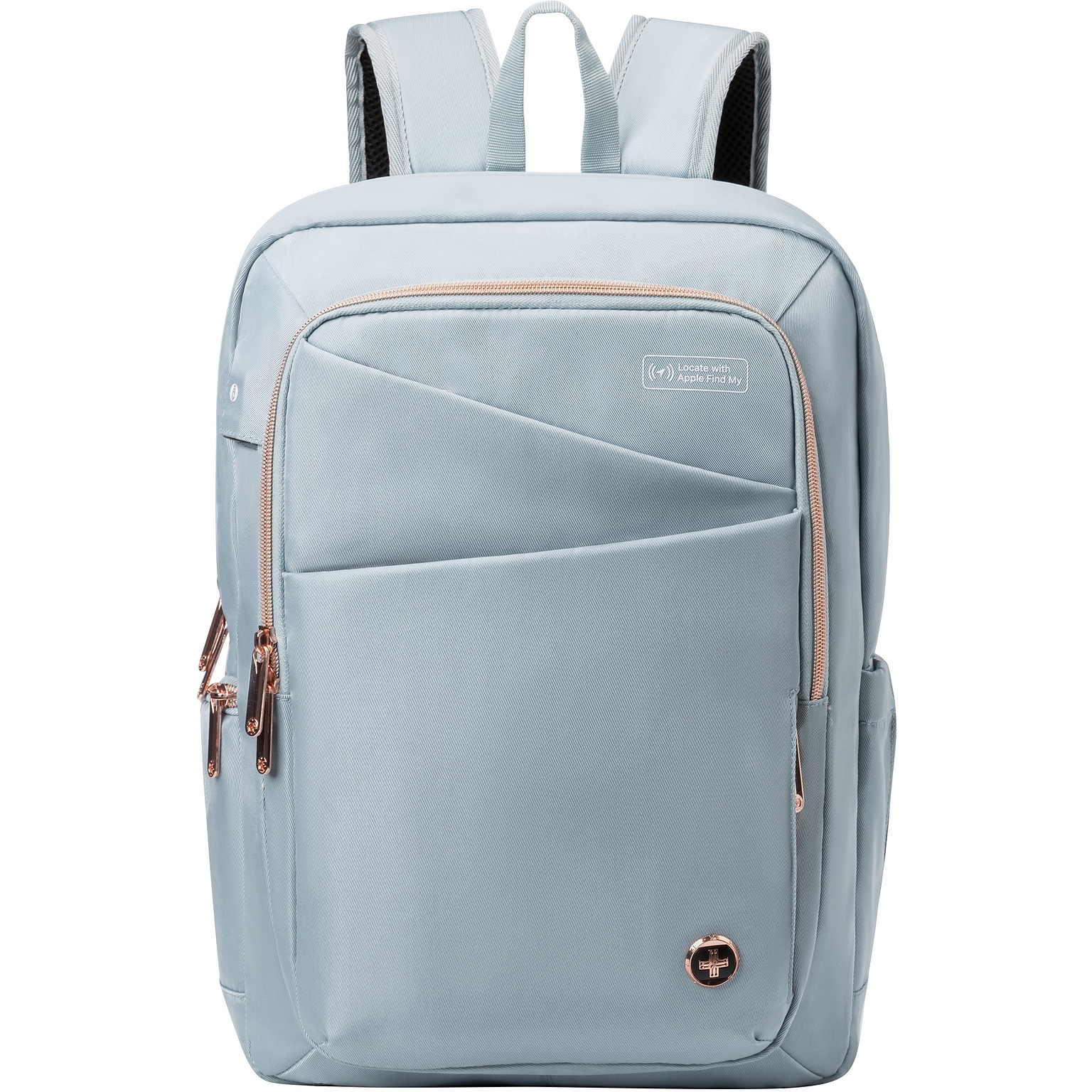 Swissdigital Design KATY ROSE with Find My built-in Backpack, Teal Blue (SD1006FB-14)