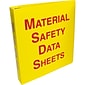 Accuform Safety Data Sheets 1 1/2" 3-Ring Non-View Binder, Red/Yellow (ZRS641)