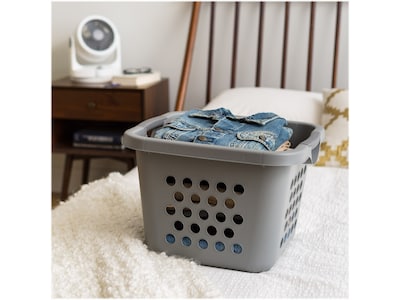 Iris Plastic Laundry Basket, Gray, 3/Pack (585088)