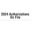 Medical Arts Press Patient Record Labels; 2024 Authorizations on File, Orange, 1.5 x 0.8 (3901424)
