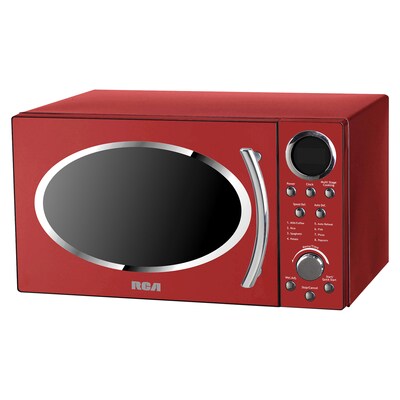 RCA Retro 0.9-Cubic-ft. Countertop Microwave, (RMW987-RED)