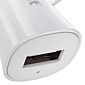cellhelmet Single-USB Car Charger with USB-C to USB-A Round Cable, 3 ft., 2.4-Amp, White (CAR-2.4A+C-A)