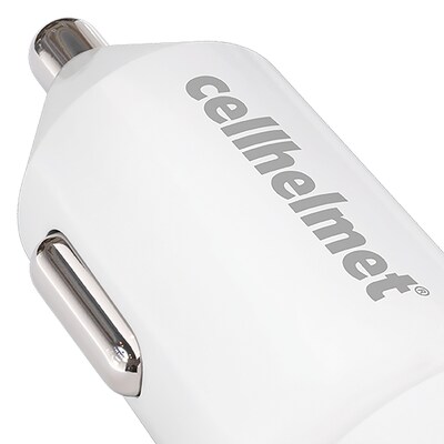 cellhelmet Single-USB-C Power Delivery Car Charger, 25-Watt, White (CAR-PD-25W-W)