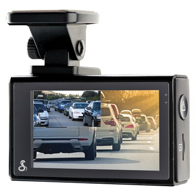 Cobra Dual-View Smart Dash Cam, Black (SC200D)