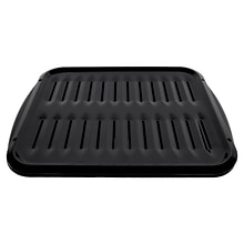 Certified Appliance Accessories Heavy-Duty Porcelain 16-In. x 12.75-In. Broiler Pan & Grill Set Blac