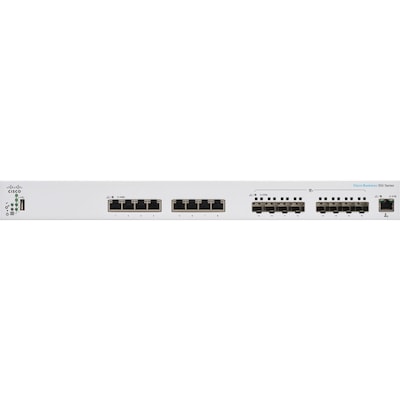 Cisco 350 16-Port Gigabit Ethernet Managed Switch, Silver (CBS35016XTSNA)