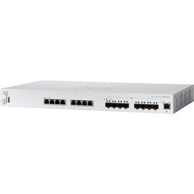 Cisco 350 16-Port Gigabit Ethernet Managed Switch, Silver (CBS35016XTSNA)