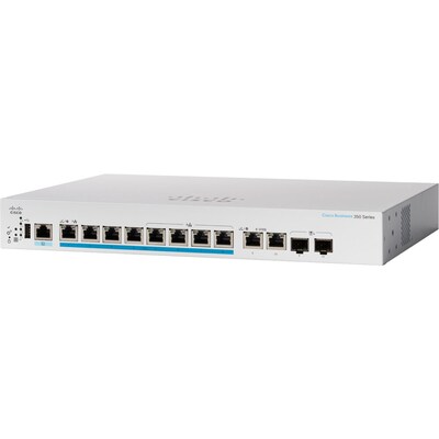 Cisco 350 CBS350-8MP-2X-NA 10 Ports Gigabit Ethernet Rack Mountable Switch