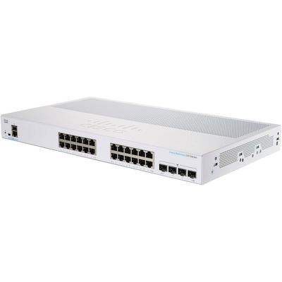 Cisco Business 350 Series 28-Port Gigabit Ethernet Managed Switch, White (CBS350-24P-4X-NA)