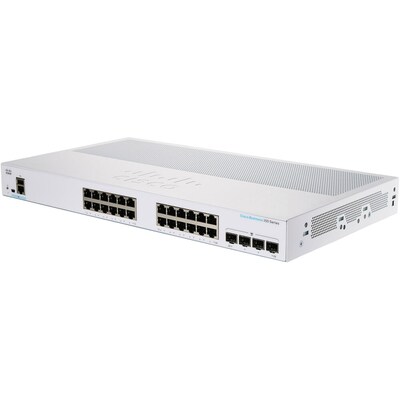 Cisco Business 350 Series 28-Port Gigabit Ethernet Managed Switch, White (CBS350-24P-4X-NA)