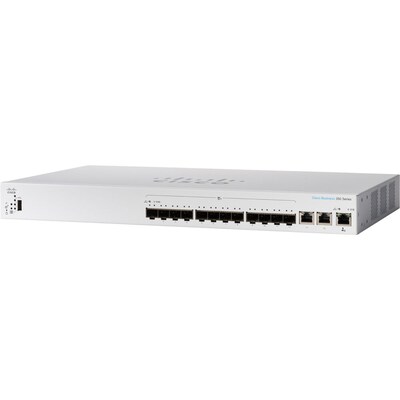 Cisco 350 12-Port Gigabit Ethernet Managed Switch, Silver (CBS35012XSNA)